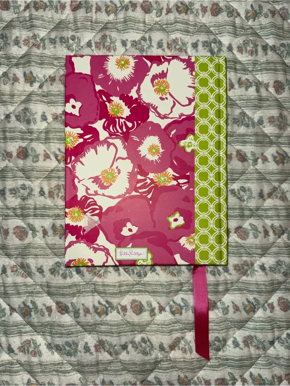 Pink and Green Lilly Pulitzer Hardcover A Day In The Life Journal